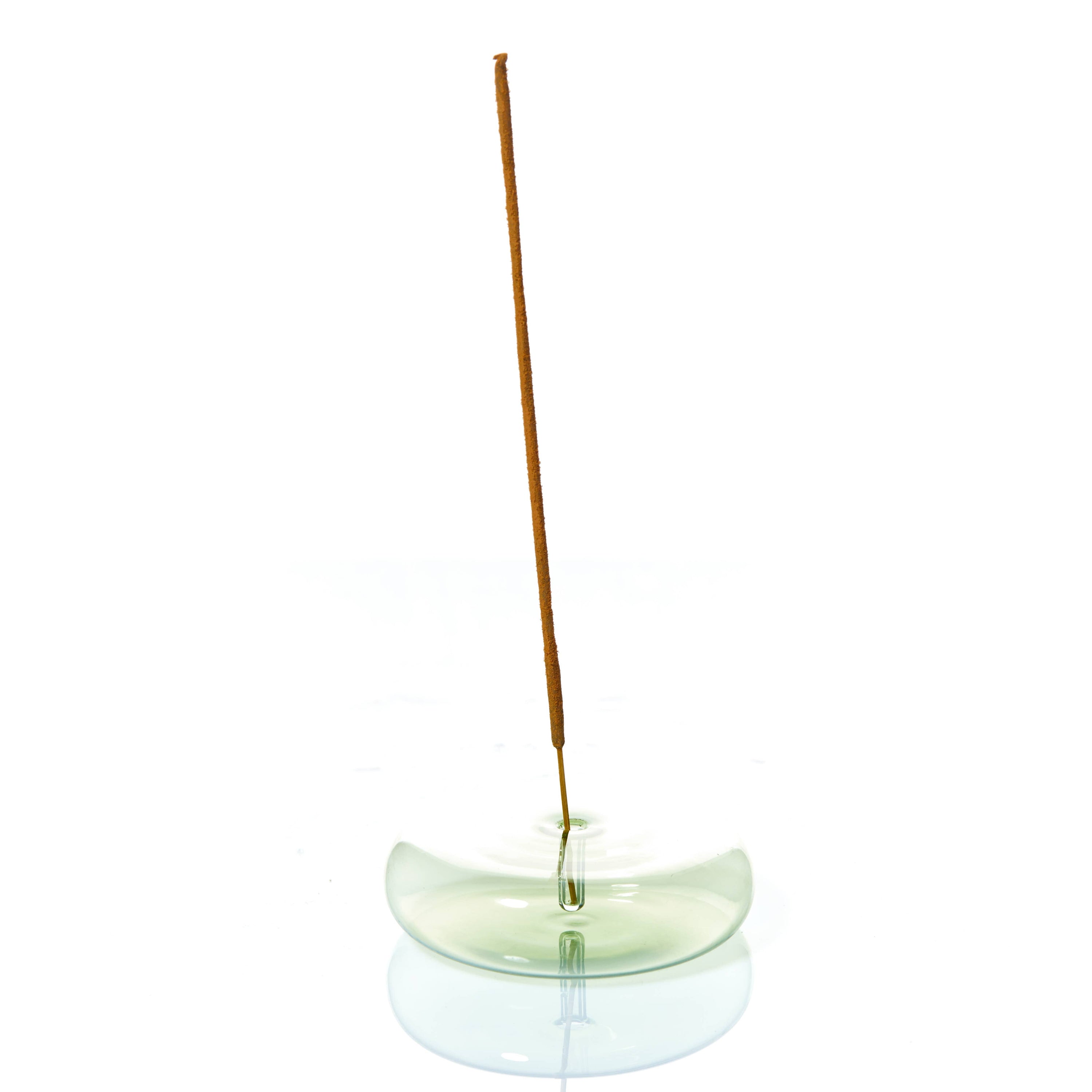 A photo of Dimple glass incense holder in gray