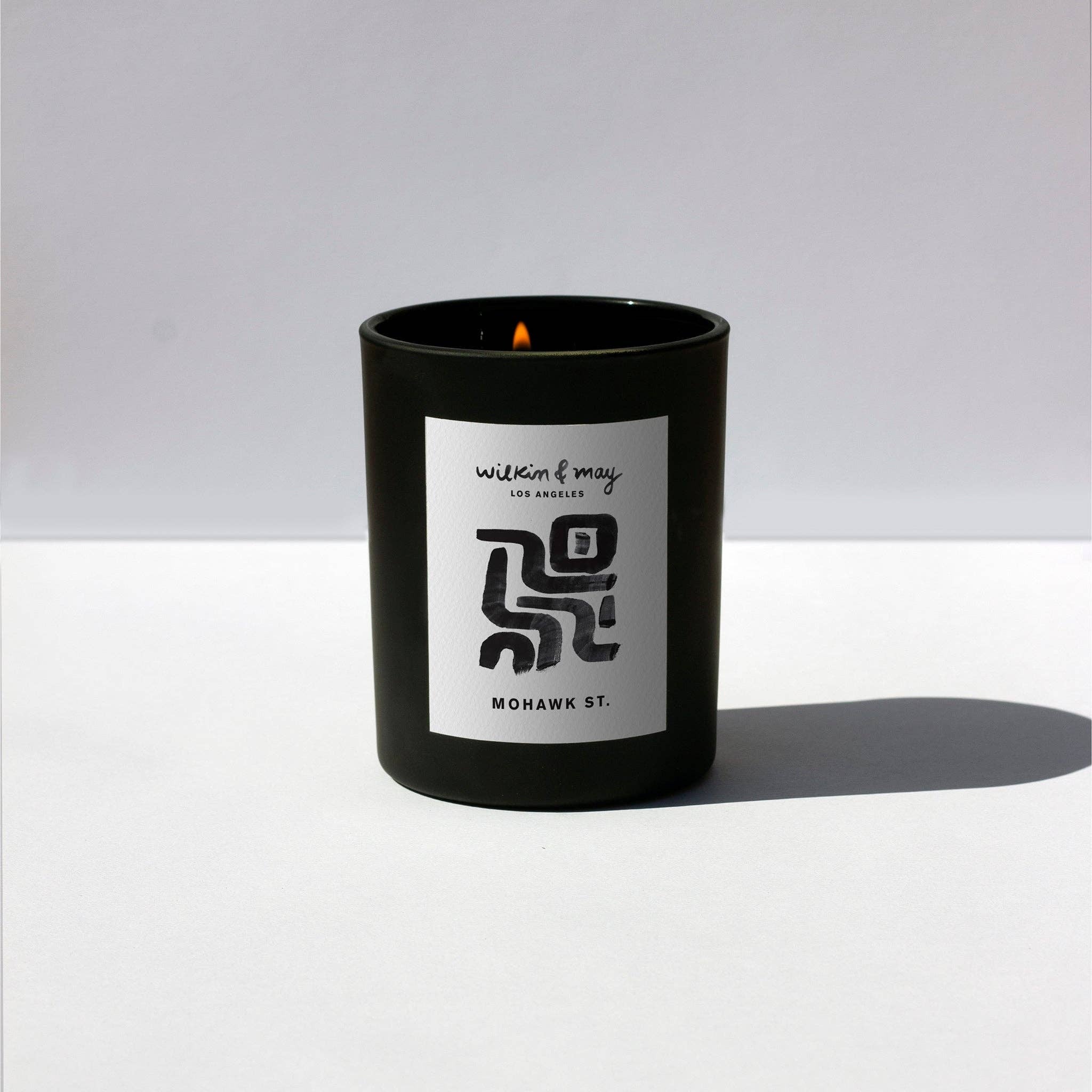 A photo of Mohawk St. candle