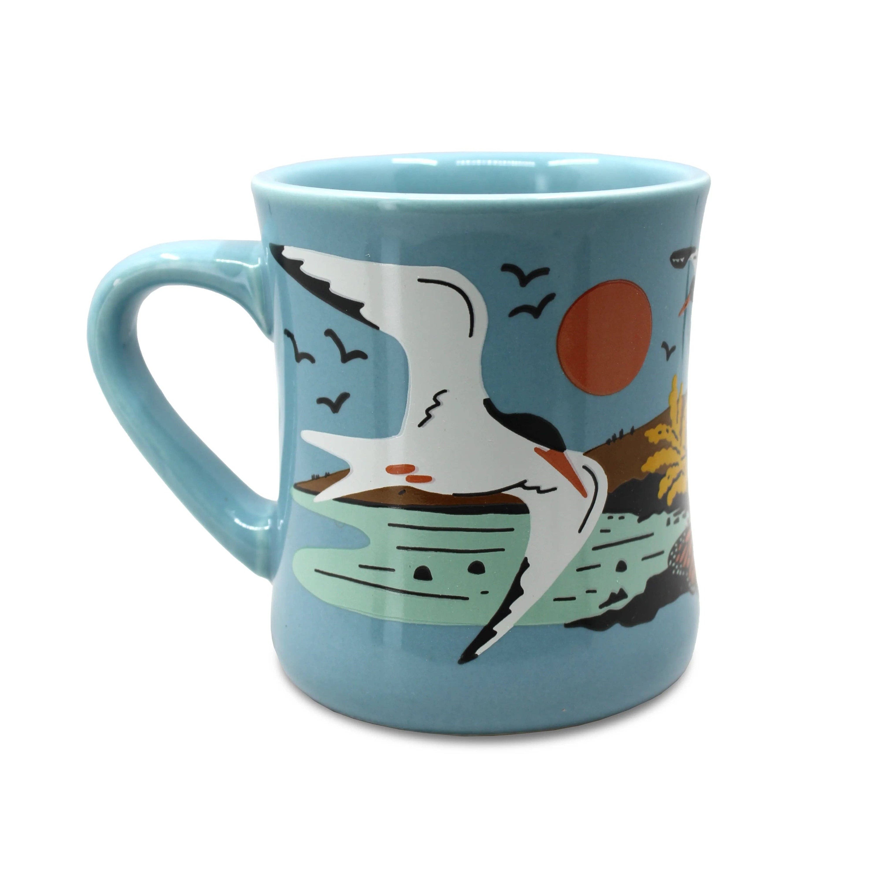 A photo of Coastal Life ceramic mug