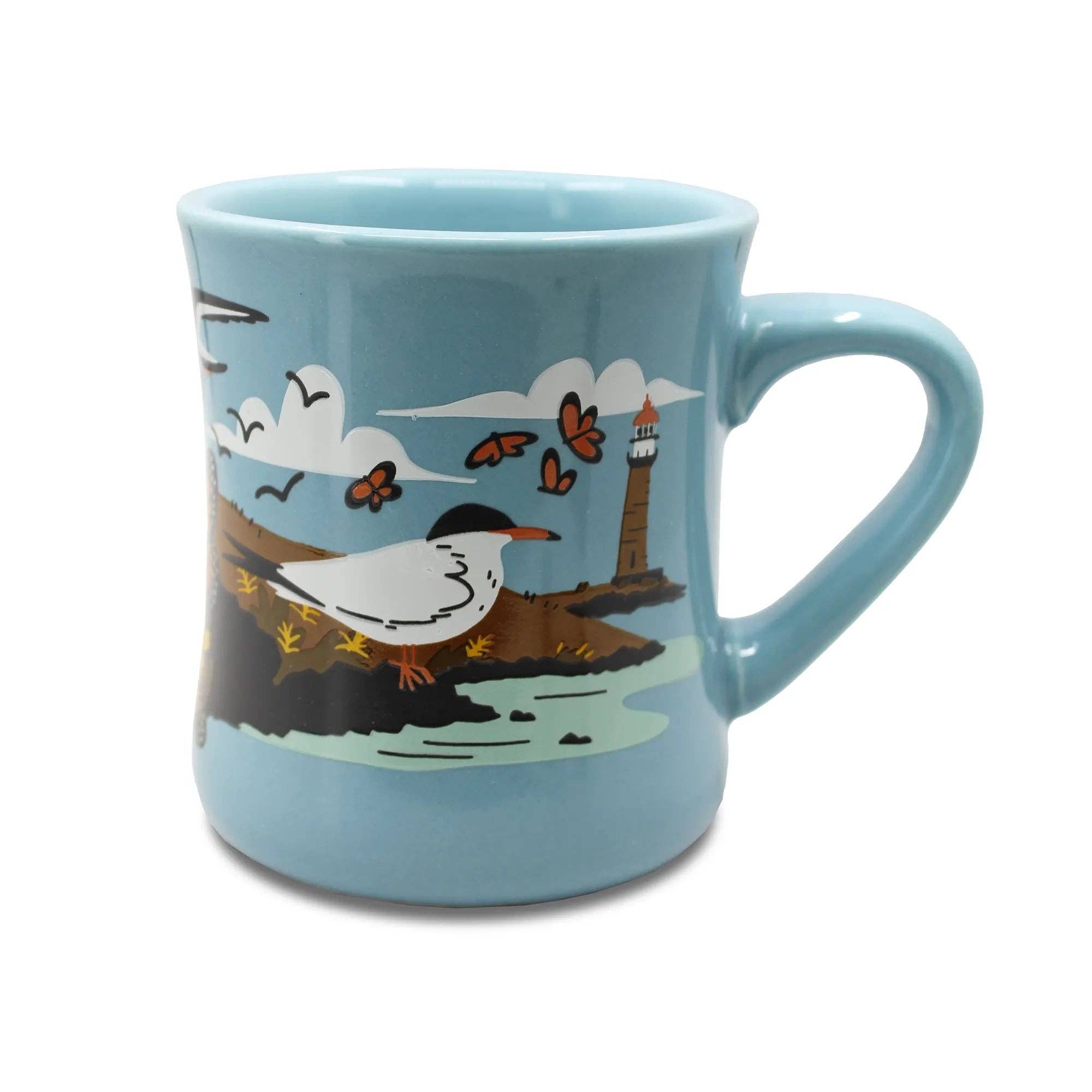 A photo of Coastal Life ceramic mug