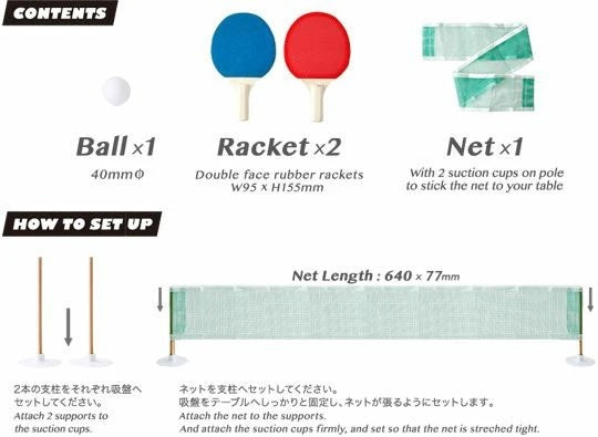 A photo of Mini Ping-Pong Set