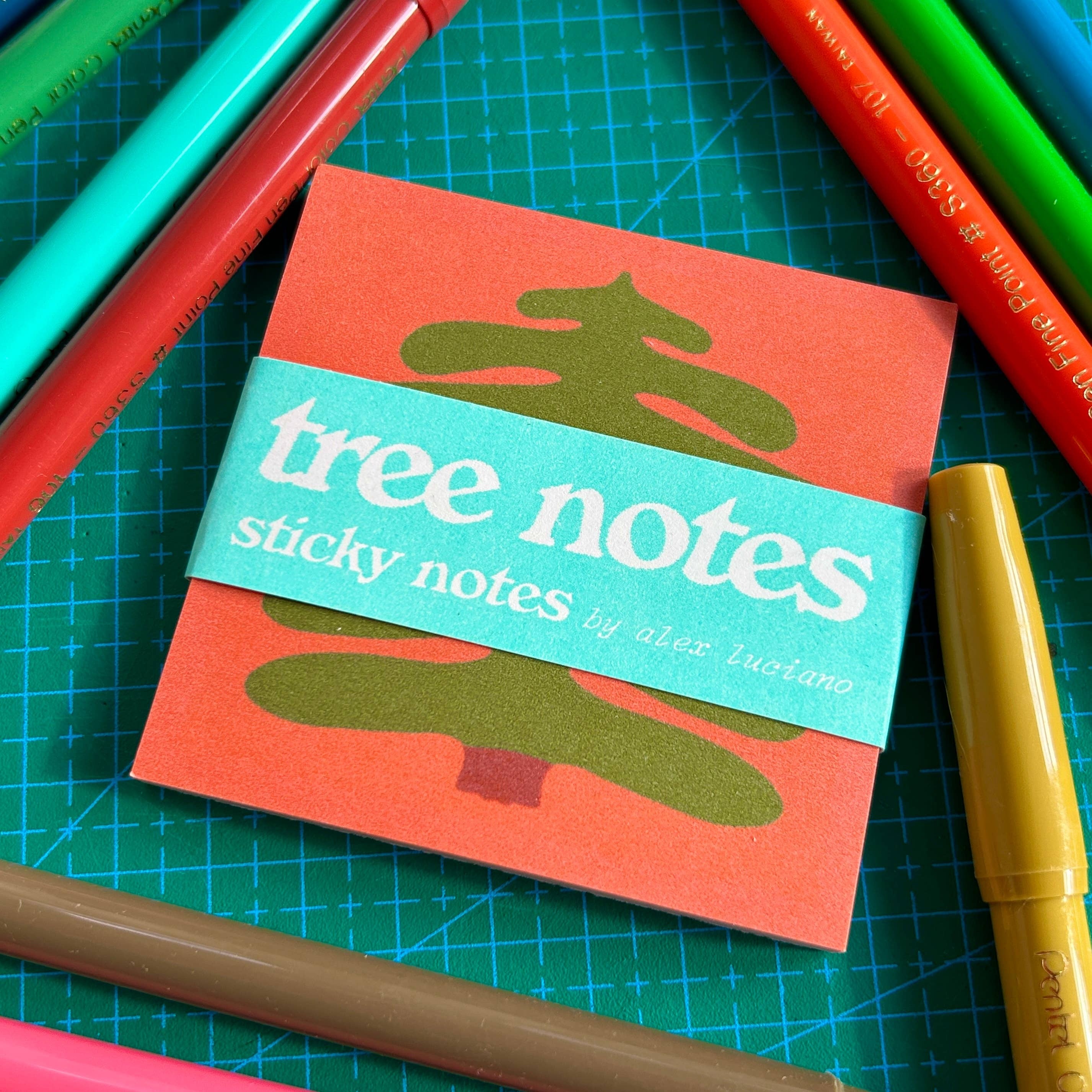 A photo of Great Big Pine Tree Sticky notepad