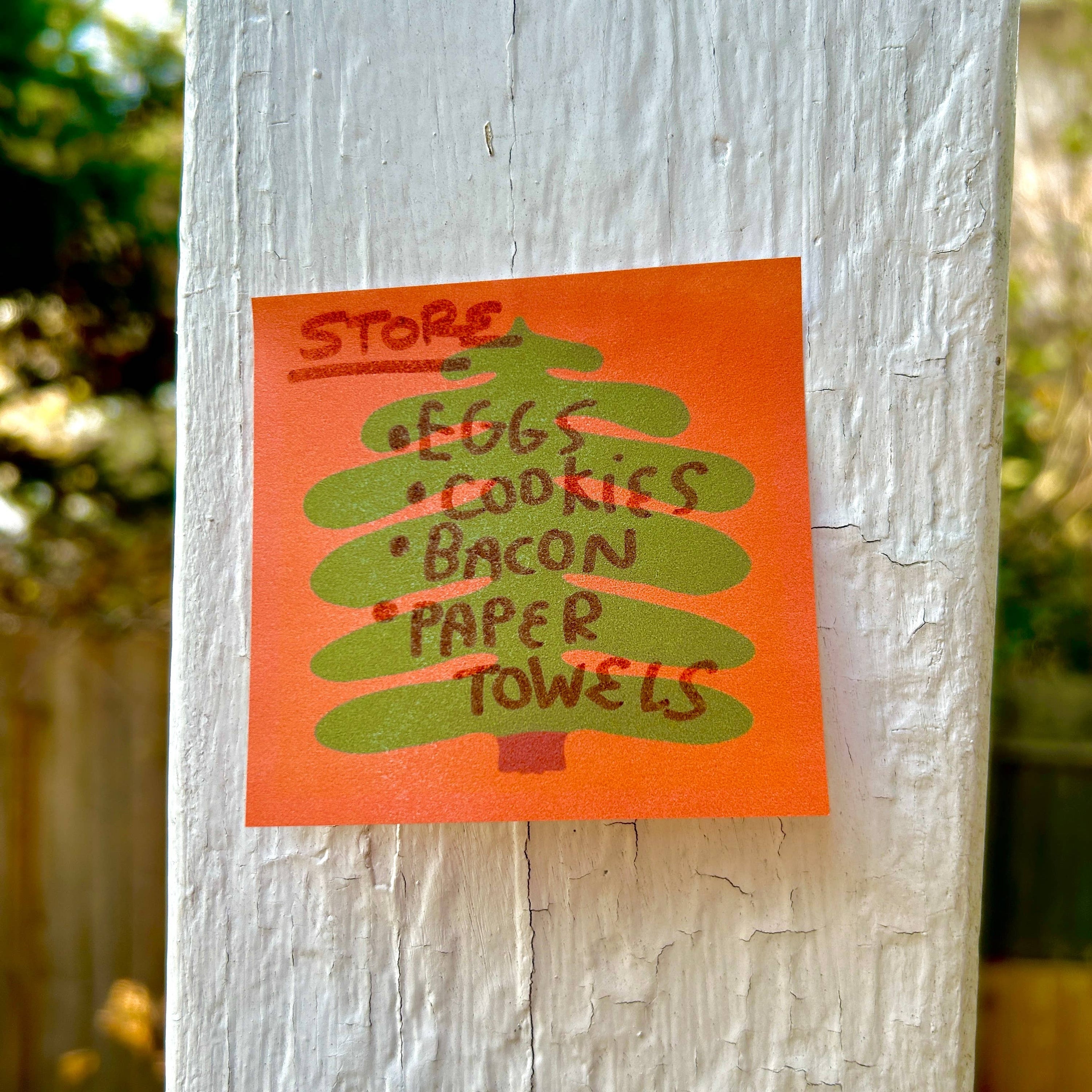 A photo of Great Big Pine Tree Sticky notepad