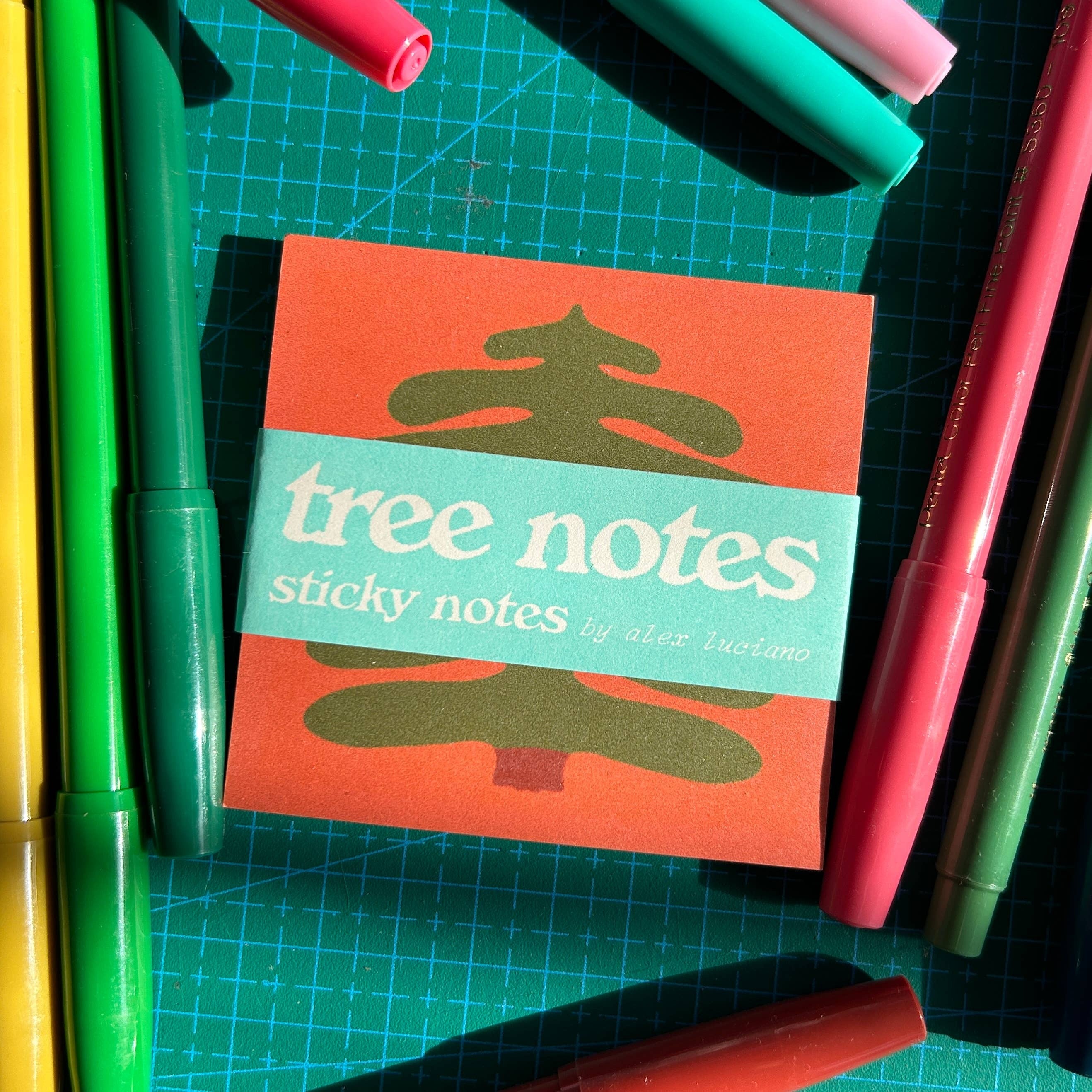 A photo of Great Big Pine Tree Sticky notepad
