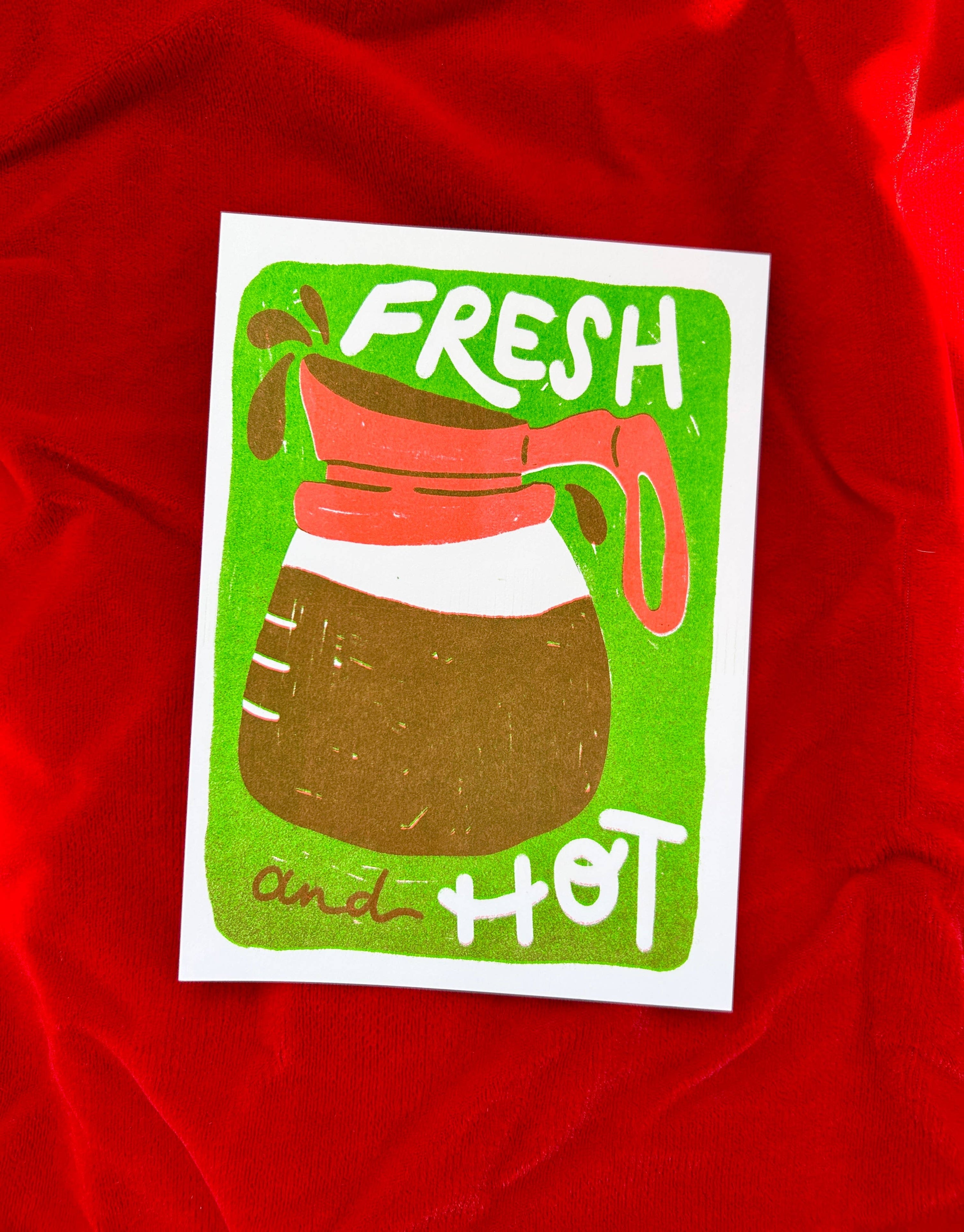 A photo of Coffee Pot riso print