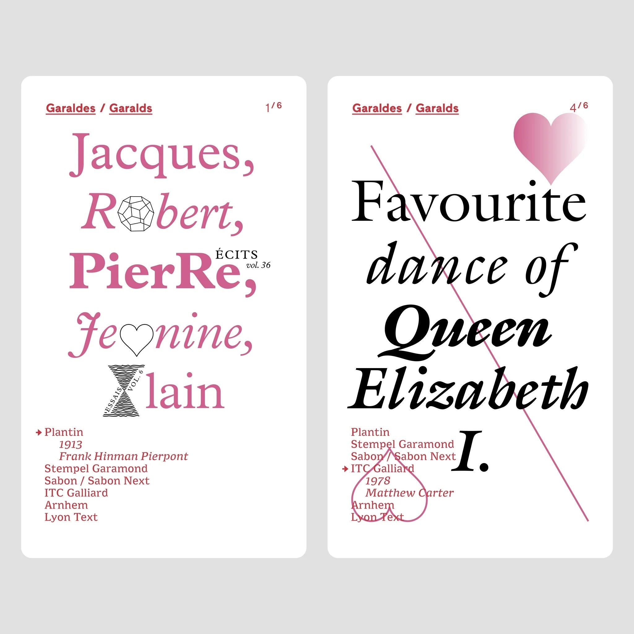 A photo of Happy Typographic Families card game