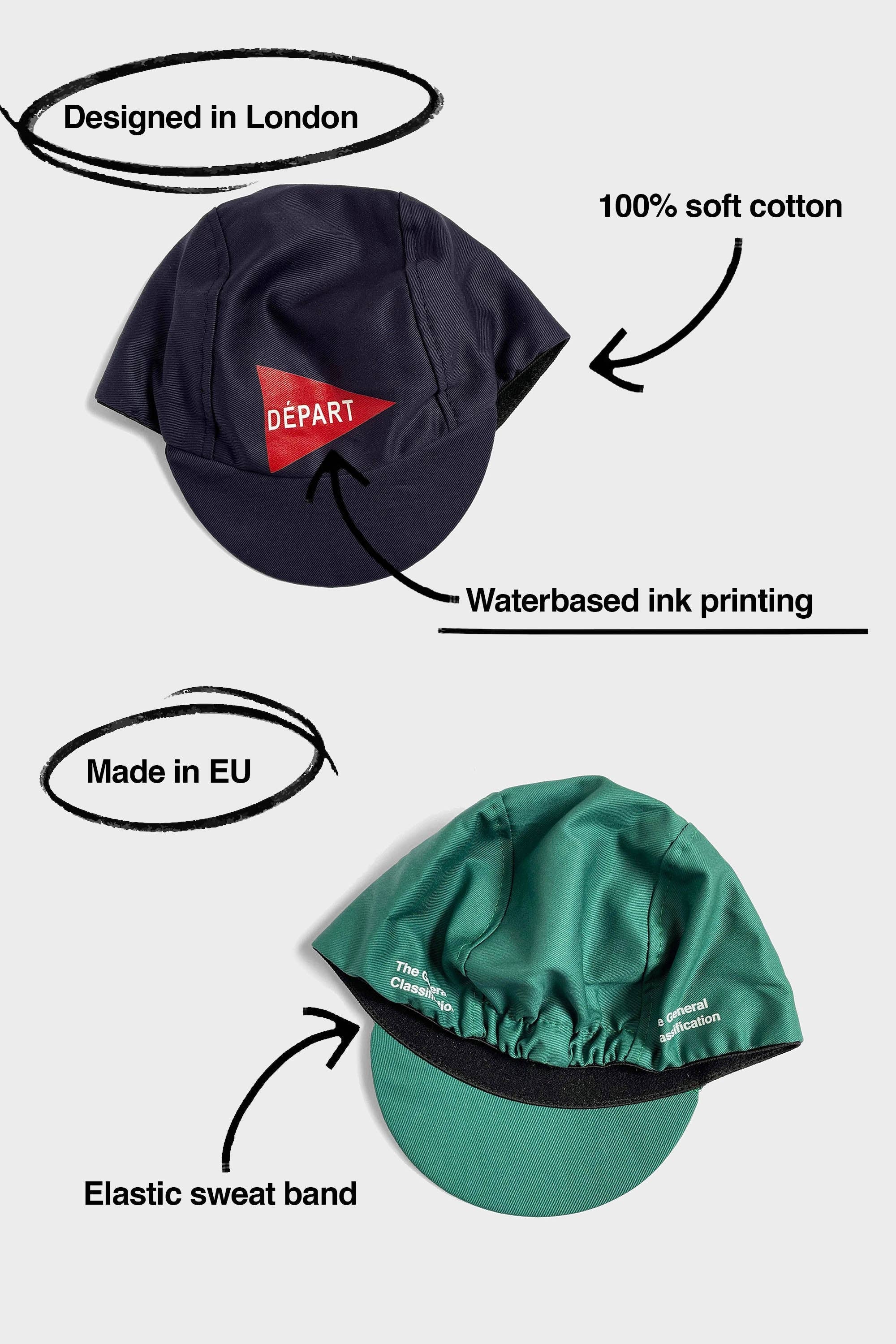 A photo of Smiley cycling cap