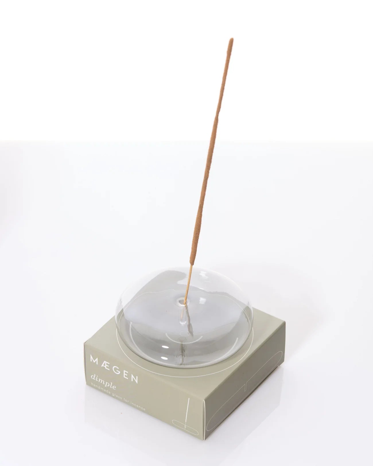 Dimple glass incense holder